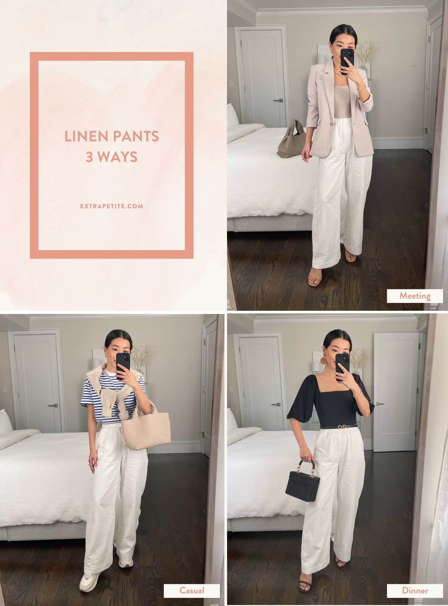 Linen Pants 3 Ways