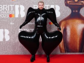 Sam Smith Sports Dynamic Harri Outfit on Red Carpet of 2023 BRIT Awards