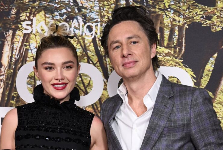 Zach Braff Praises Ex Florence Pugh on the Red Carpet