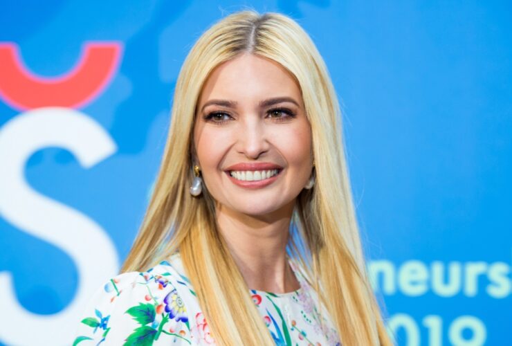 Ivanka Trump Takes a Family Trip in Red Maxi Dress and Ballet Flats – Footwear News