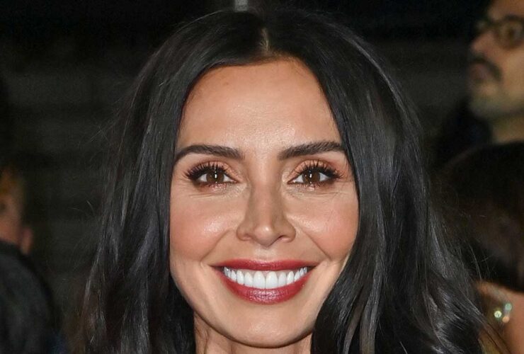 Loose Women’s Christine Lampard causes a stir in zany figure-skimming dress