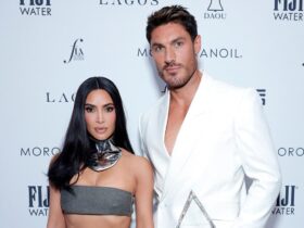 Kim Kardashian Interrupts Chris Appleton Mid-Speech to Say She’s ‘So Happy’ He’s in a Relationship