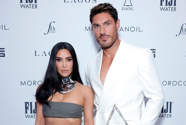 Kim Kardashian Interrupts Chris Appleton Mid-Speech to Say She’s ‘So Happy’ He’s in a Relationship