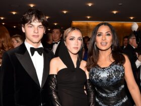 Linda Evangelista’s Son, Augustin, Makes a Red Carpet Appearance With Stepmom Salma Hayek