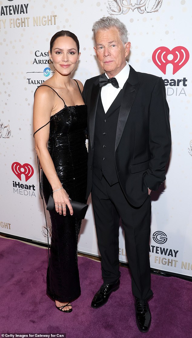 Katharine McPhee and husband David Foster attend 2023 Gateway Celebrity Fight Night in Phoenix