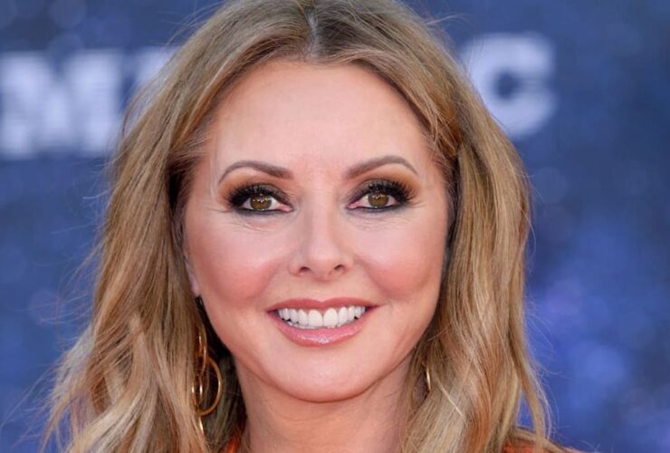 Carol Vorderman showcases incredible abs in skintight workout outfit