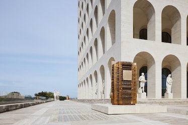 inside the fendi x fondazione arnaldo pomodoro exhibition