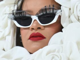 The Exact Shade of Red Lipstick Rihanna Wore to the 2023 Met Gala