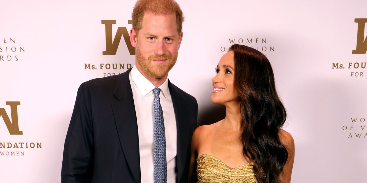 Meghan Markle Goes for Gold in a Metallic Dress at the 2023 Women of Vision Awards