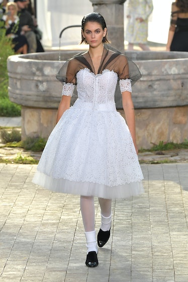 Kaia Gerber walks the runway during the Chanel Haute Couture Spring/Summer 2020 show 