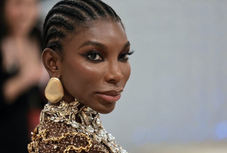 Michaela Coel Shuts Down The Met Gala Red Carpet in a Sheer Surrealist Gown