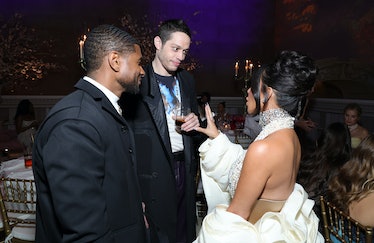 NEW YORK, NEW YORK - MAY 01: (L-R) Usher, Pete Davidson, and Kim Kardashian attend The 2023 Met Gala...