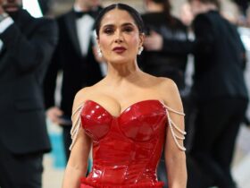 Salma Hayek’s Crimson Ball Gown at the Met Gala Isn’t For the Faint of Heart