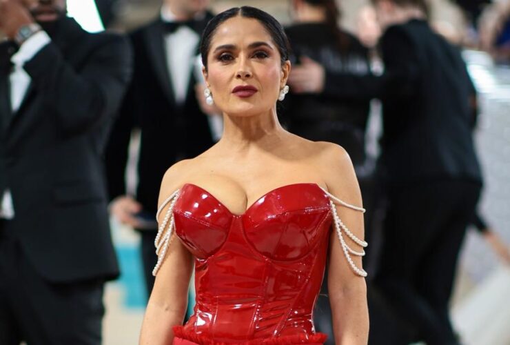 Salma Hayek’s Crimson Ball Gown at the Met Gala Isn’t For the Faint of Heart