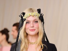 Elle Fanning Got Karl Lagerfeld’s Help in Styling Her Met Gala Look