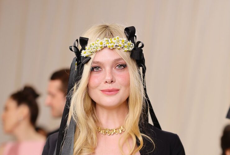 Elle Fanning Got Karl Lagerfeld’s Help in Styling Her Met Gala Look