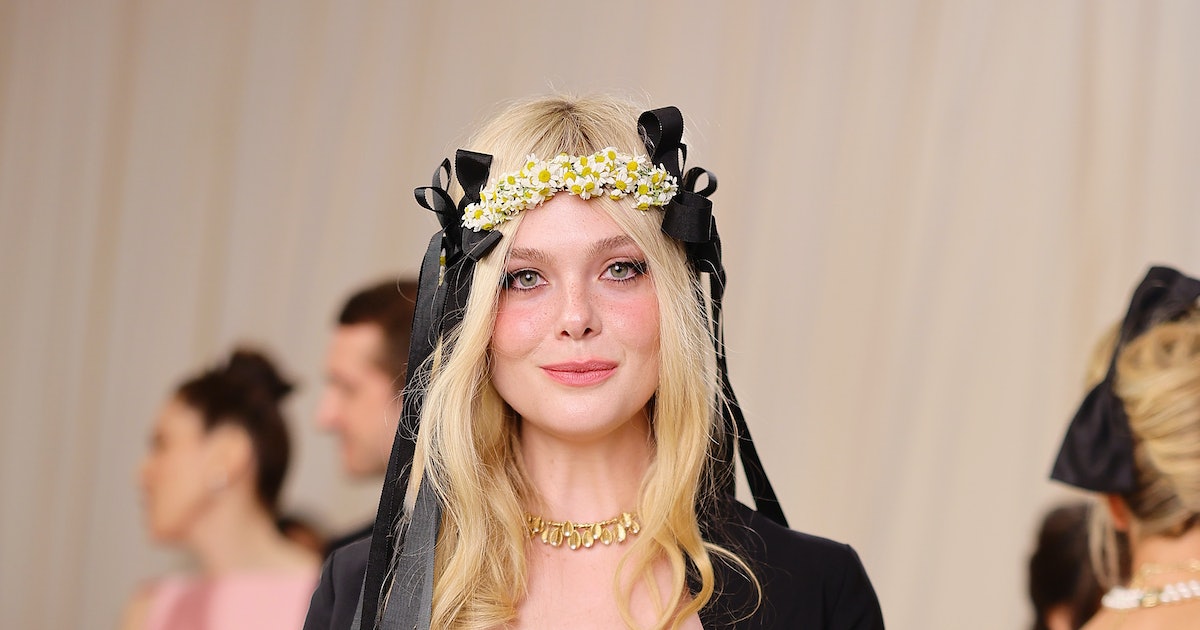 Elle Fanning Got Karl Lagerfeld’s Help in Styling Her Met Gala Look