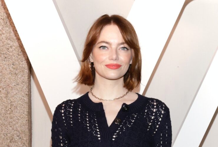 Emma Stone’s Matching Set Signals That Knitwear Is Back (in Pairs)