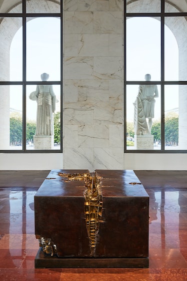 inside the fendi x fondazione arnaldo pomodoro exhibition