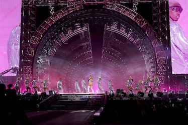 Beyoncé performs onstage.