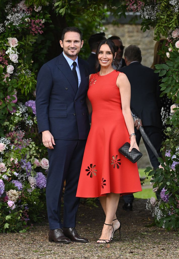 Frank and Christine attending a wedding