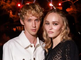 Lily-Rose Depp Dons a Semi-Sheer Mini Dress to Party With Troye Sivan