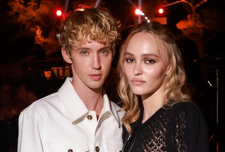 Lily-Rose Depp Dons a Semi-Sheer Mini Dress to Party With Troye Sivan