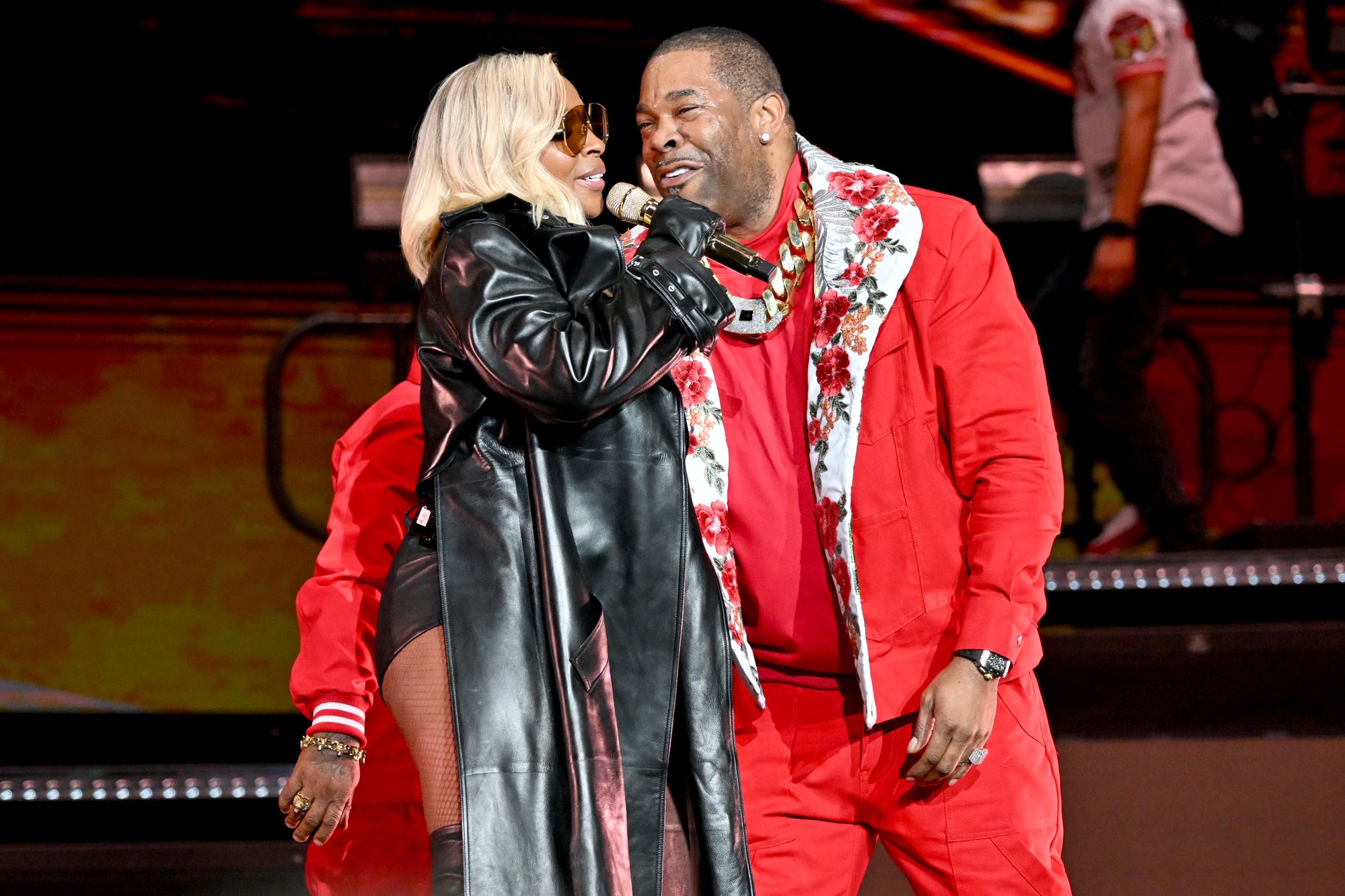 Busta Rhymes and Mary J. Blige perform at Strength of a Woman Festival