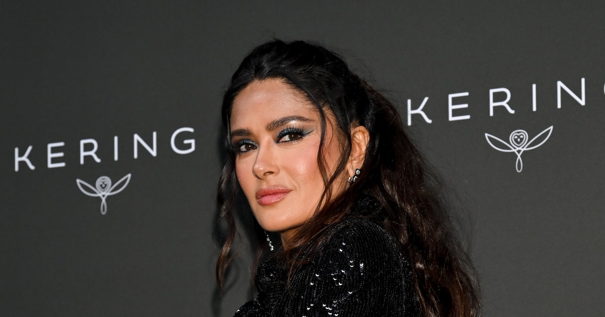 Salma Hayek Is Now Counting Her White Hairs and Wrinkles On Instagram