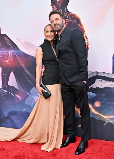 Jennifer Lopez and Ben Affleck attend the Los Angeles Premiere of "The Flash" 