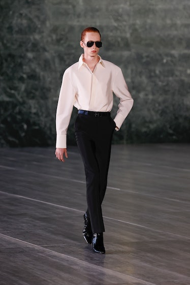 a look from saint laurent men's spring 2024