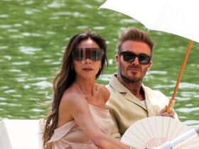 Victoria Beckham Does Sheer Summer Dressing With Thigh-High Footwear