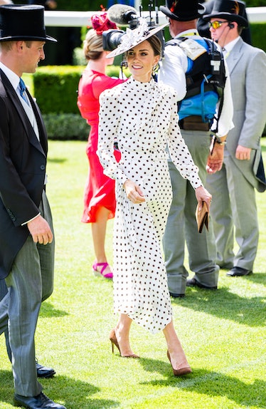 Catherine, Duchess of Cambridge  attends Royal Ascot at Ascot Racecourse.