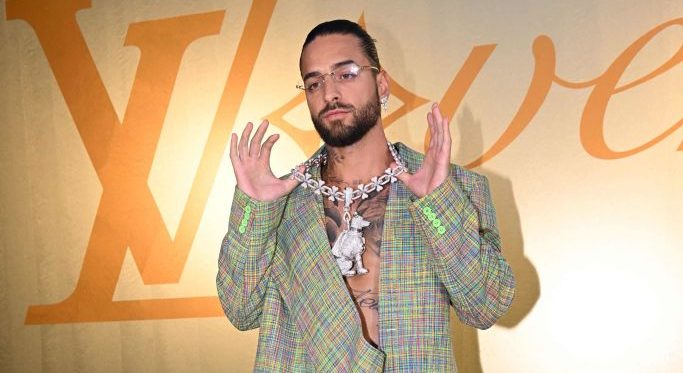 Maluma Gets Colorful for Pharrell’s Louis Vuitton Debut Show in Paris – WWD