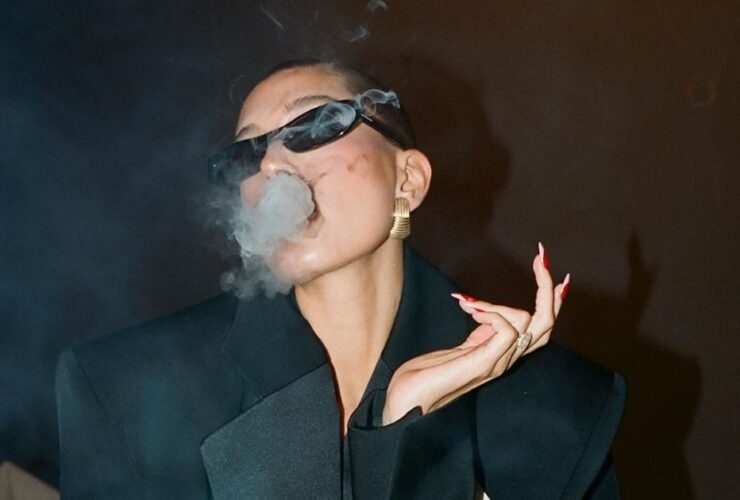 Hailey Bieber Is “Le Smoking” For Fashion History