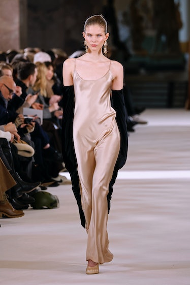 A model walks the runway during the Schiaparelli Haute Couture Spring Summer 2023 show 