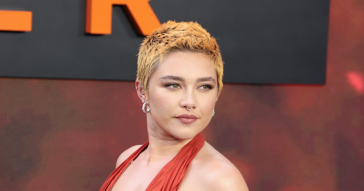 Florence Pugh Coordinated Her Dye Job and Her Gown