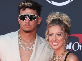 Patrick Mahomes’ wife Brittany risks wardrobe malfunction in daring dress at ESPYs