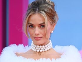 Margot Robbie’s Latest Retro Barbie Look May Be Her Most Doll-Like Yet