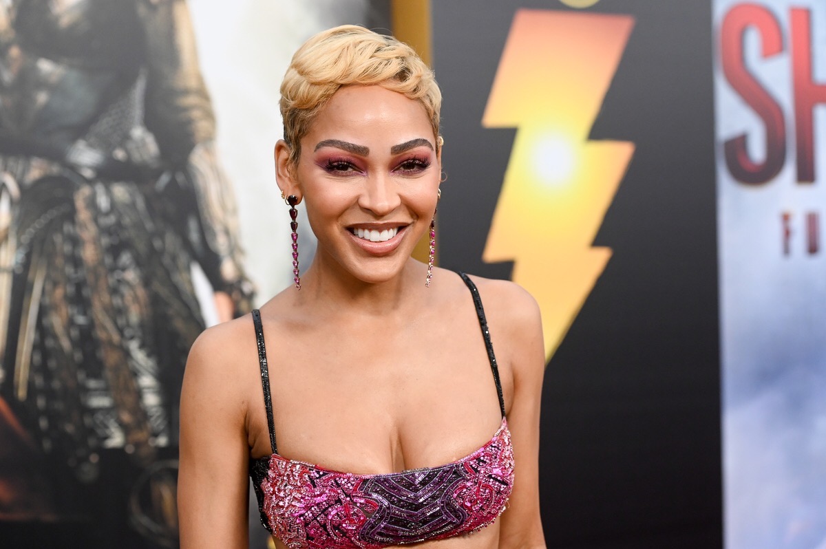 Meagan Good Does Barbiecore in Silk Minidress and Mirrored Stilettos – Footwear News