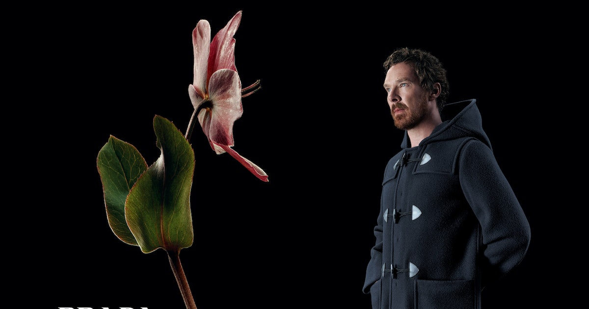 Benedict Cumberbatch Faces Off Against a Flower for Prada