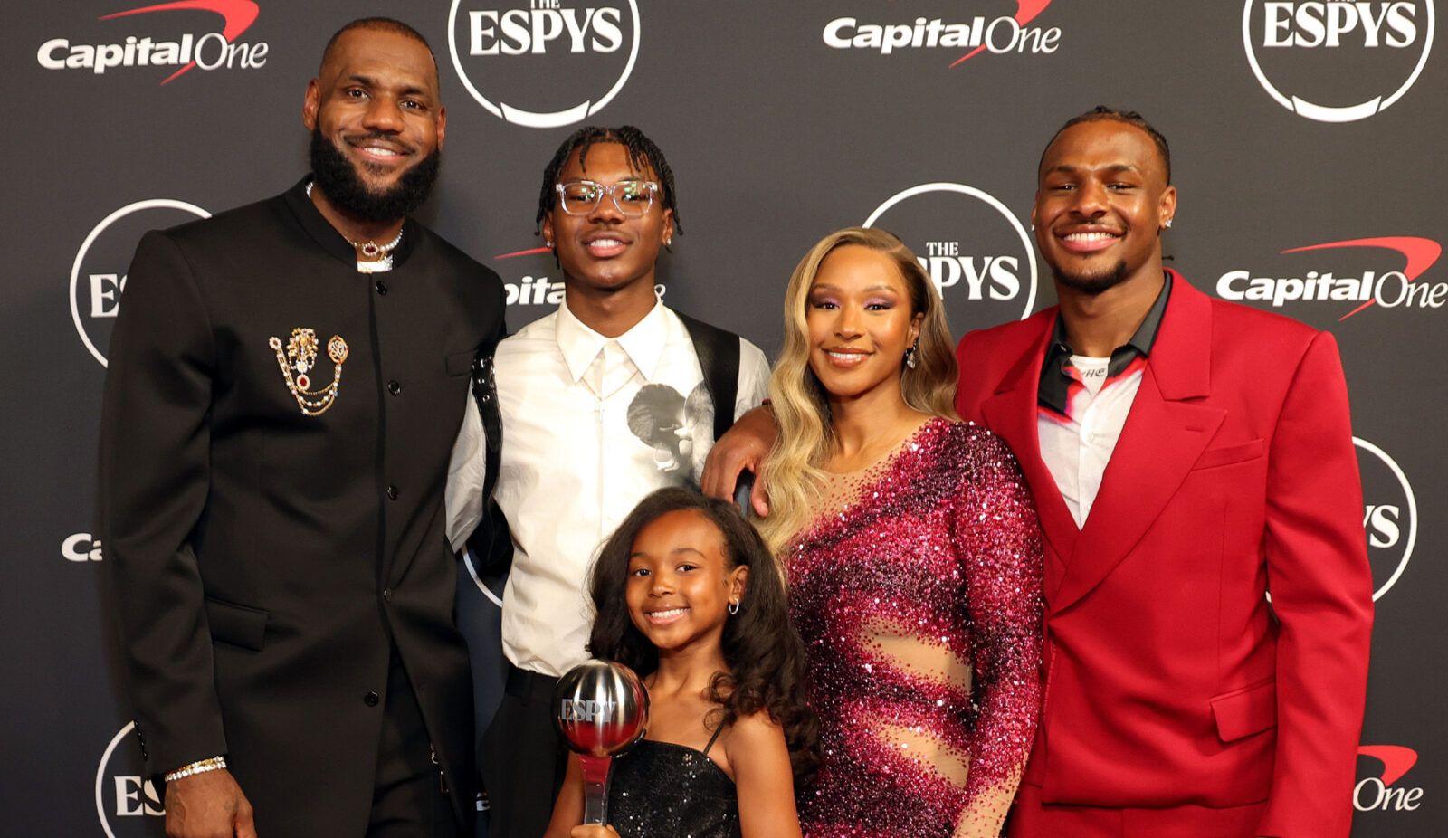 Savannah James Shines in Cutout Illusion Dress & Sandals at ESPYs 2023 – Footwear News