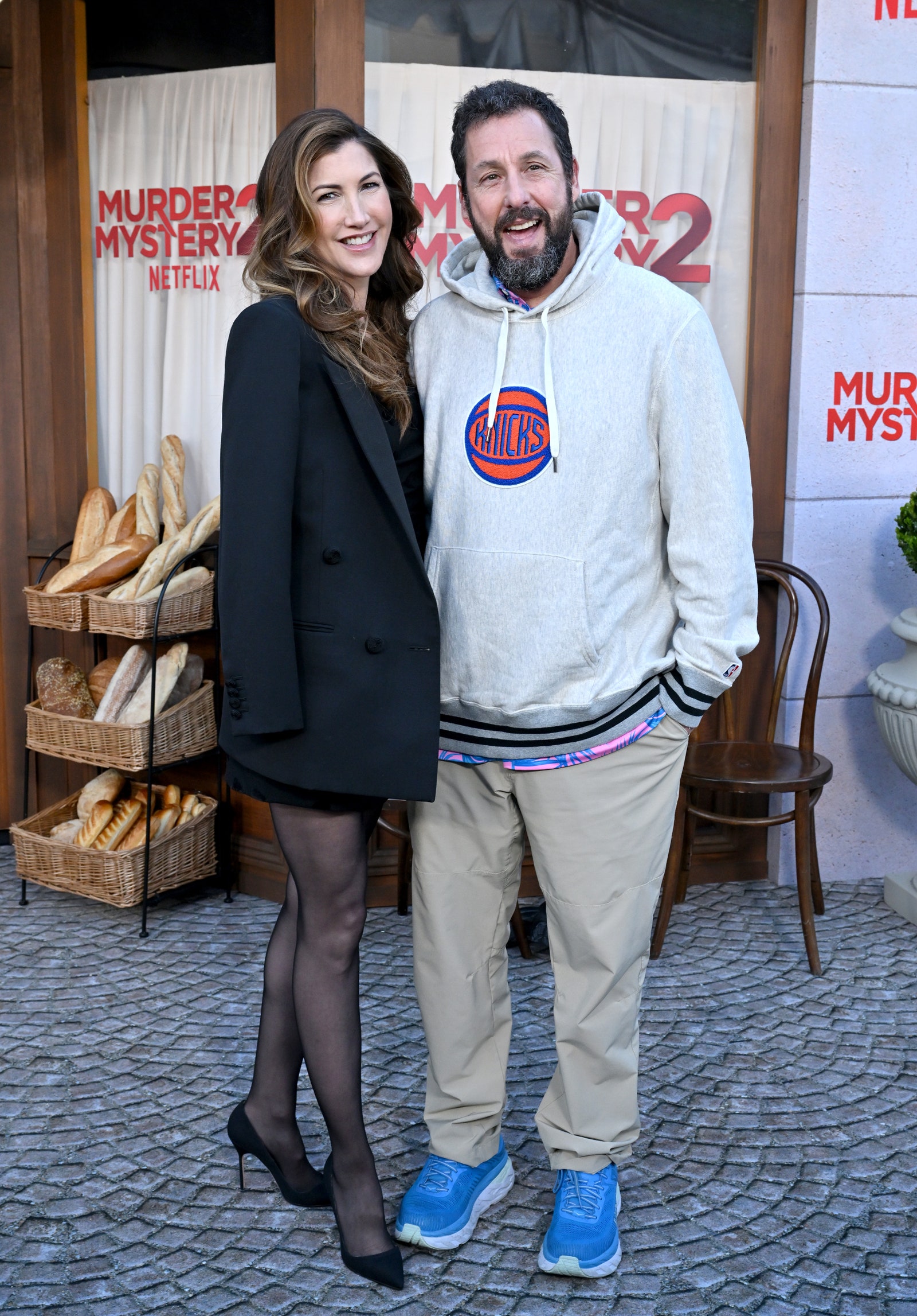 Jackie Sandler and Adam Sandler attend the Los Angeles Premiere of Netflix's Murder Mystery 2