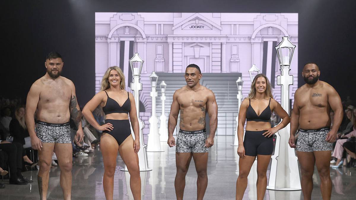 NZ Fashion Week: All Blacks, Black Ferns Sevens players stun in most diverse Jockey show ever