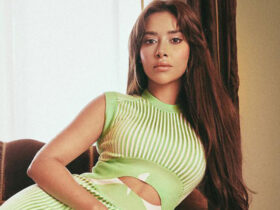 Balqees Fathi’s Green Cut-Out Dress is Perfect for Sending Summer Off