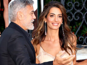 Amal Clooney Wore the Dreamiest Nude Lace Maxi Dress in Venice