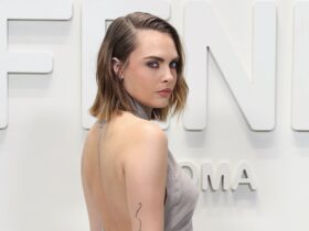 Cara Delevingne Hits Fendi’s Spring 2024 Show in Black and Gold Boots – Footwear News