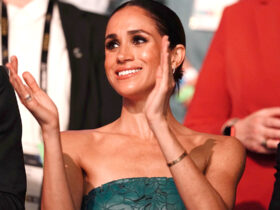 Meghan Markle Wore a Strapless Green Dress Covered in Cut-Outs for the 2023 Invictus Games