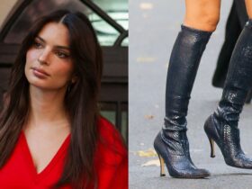 Emily Ratajkowski Brings Wild Flair to Fall With Python Boots by Loewe – Footwear News