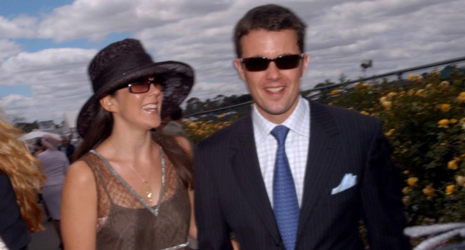  Princess Mary and Crown Prince Frederik of Denmark at the Melbourne Cup in 2002. 